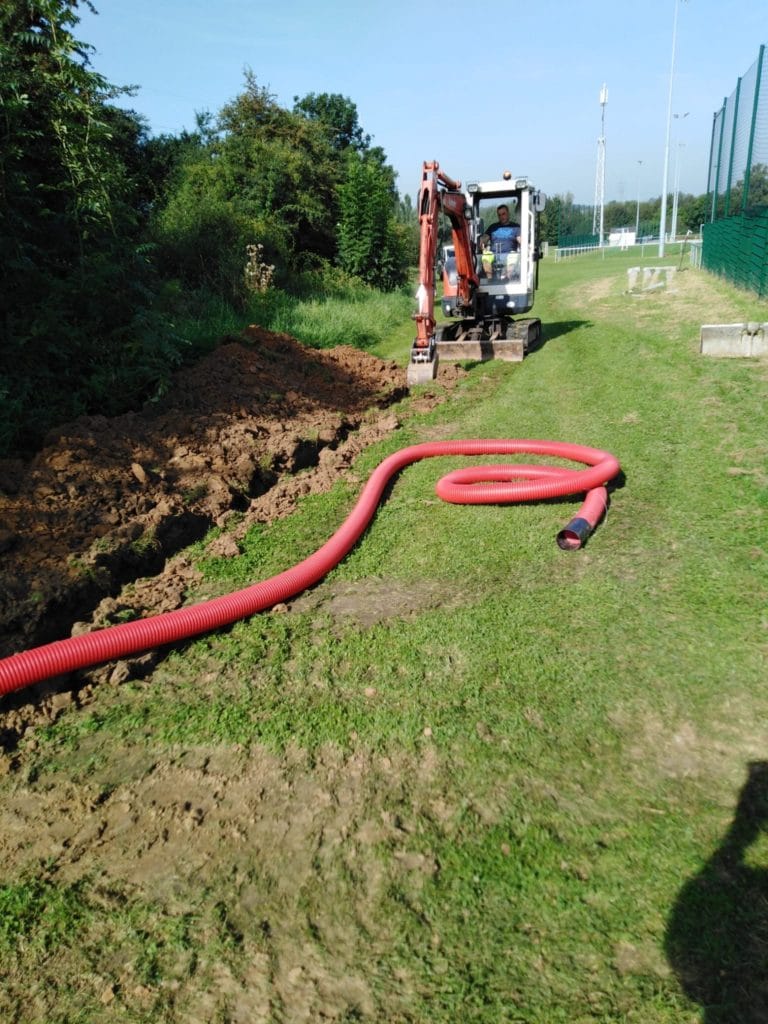 Des travaux au COT et des montagnes de terre